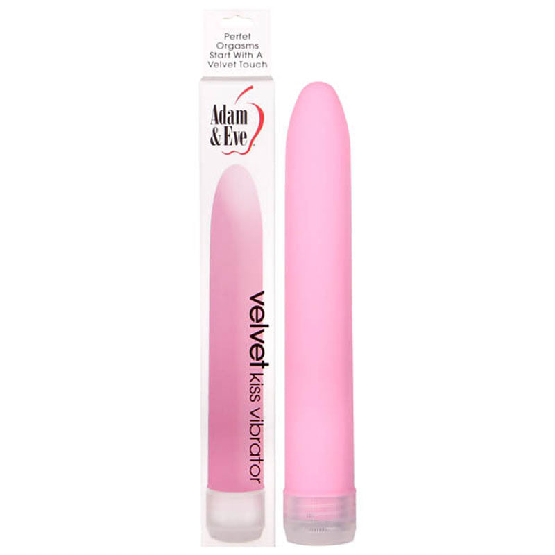 Adam & Eve Velvet Kiss Vibrator - Pink 15.2 cm (6&