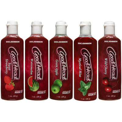 Goodhead Oral Delight Gel 5-Pack - Flavoured Oral Lotions - Set of 5 x 30 ml Bottles