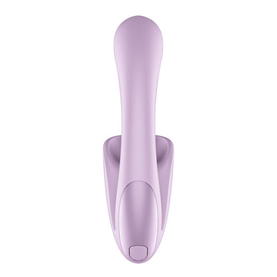 Satisfyer Tongue Expert - Violet 18 cm USB Rechargeable Vibrator with Flicking Clit Stimulator
