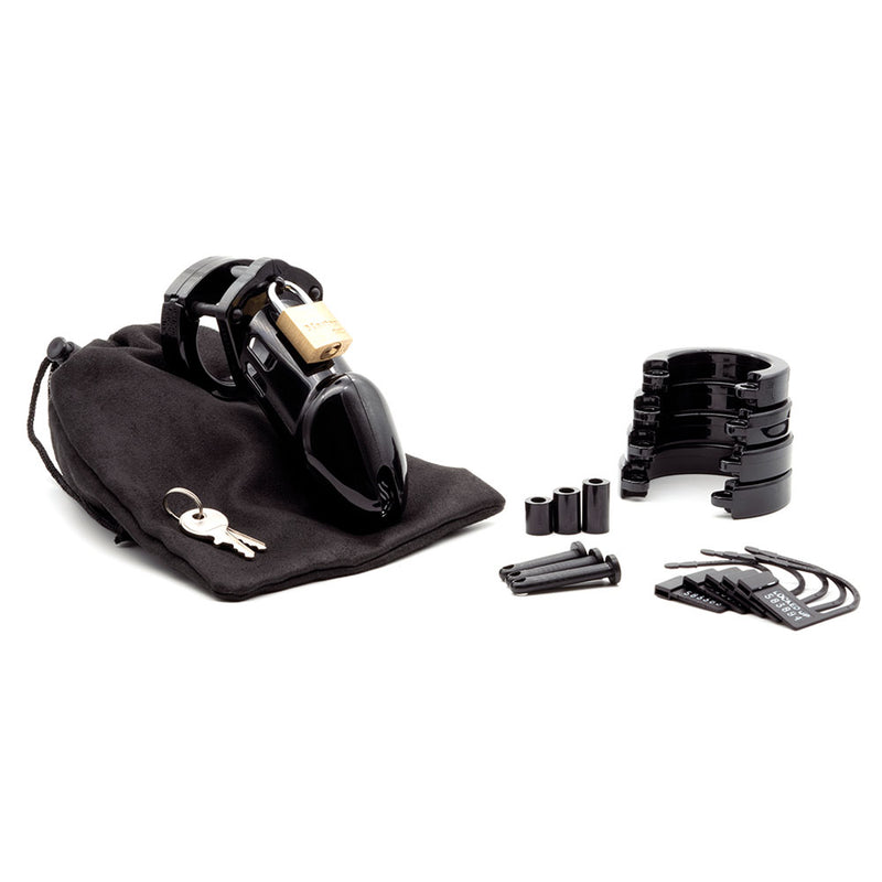 CB-6000 Chastity Cock Cage Kit - Black