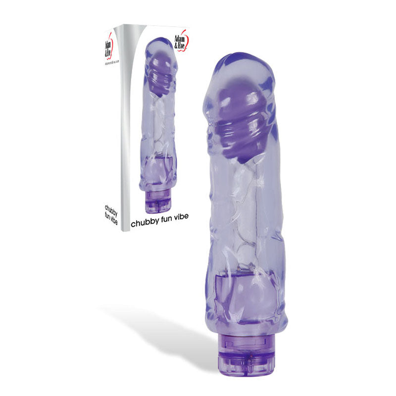 Adam & Eve Chubby Fun Vibe - Purple 22.9 cm (9&