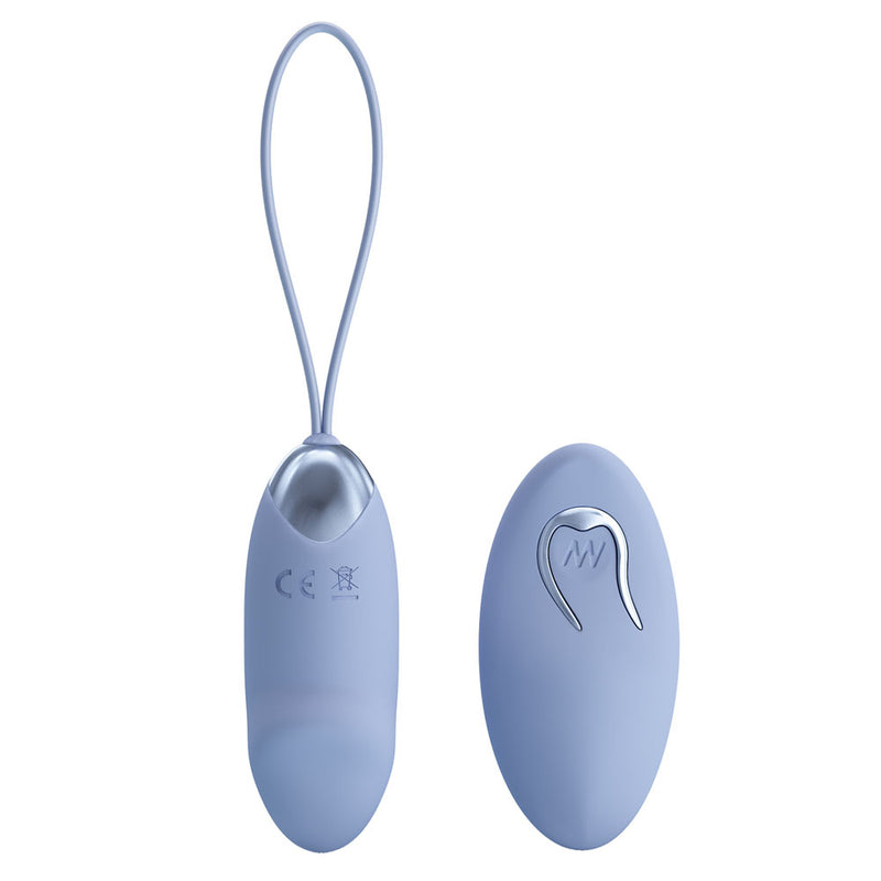 Party Up IVAN Remote Egg - Purple - Purple USB Rechargeable Vibrating Egg with Wireless Remote