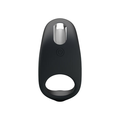 Party Up KING Rechargeable Cock Ring - Black USB Rechargeable Cock Ring