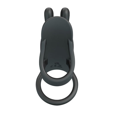 Party Up MARK Vibrating Penis Sleeve - Black USB Rechargeable Vibrating Cock Sleeve