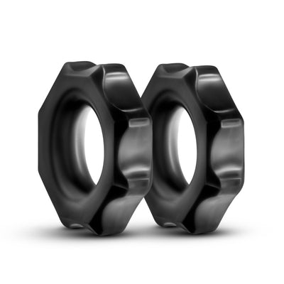 Stay Hard Nutz - Black Cock Rings - Set of 2