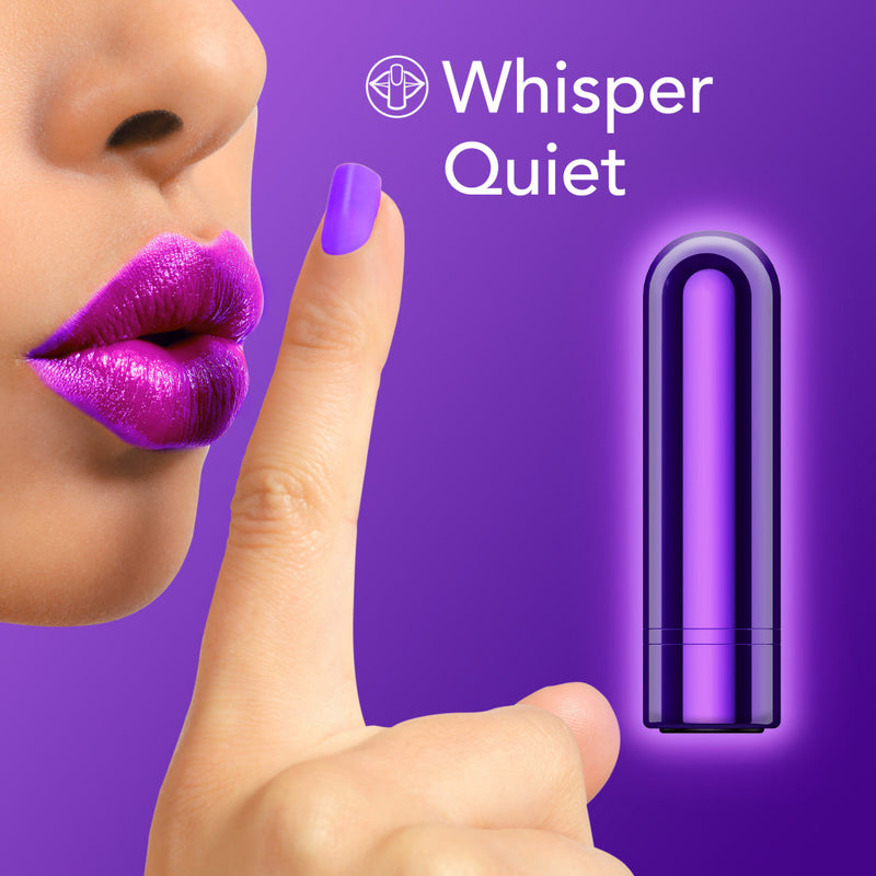 Kool Vibes - Rechargeable Mini Bullet - Grape - Purple 6.4 cm USB Rechargeable Bullet