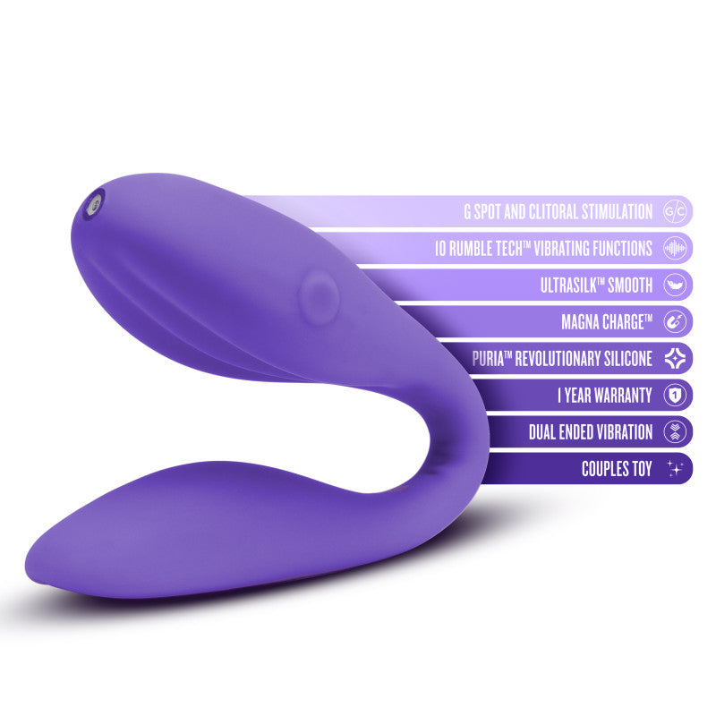 Wellness Duo - Purple - Purple USB Rechargeable Couples Vibrator