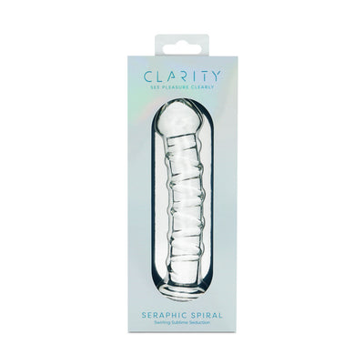 Clarity - Seraphic Spiral - Clear 16 cm Glass Dildo