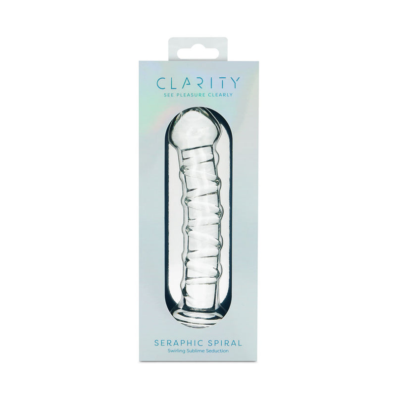 Clarity - Seraphic Spiral - Clear 16 cm Glass Dildo