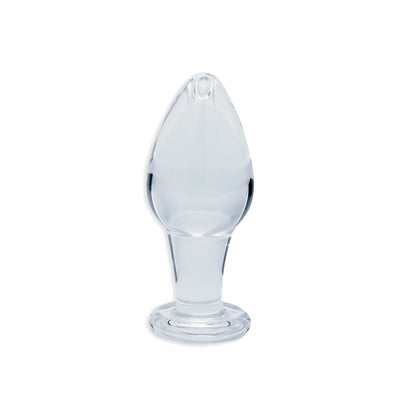 Clarity - Utopian Bud - Clear 8.9 cm Glass Butt Plug