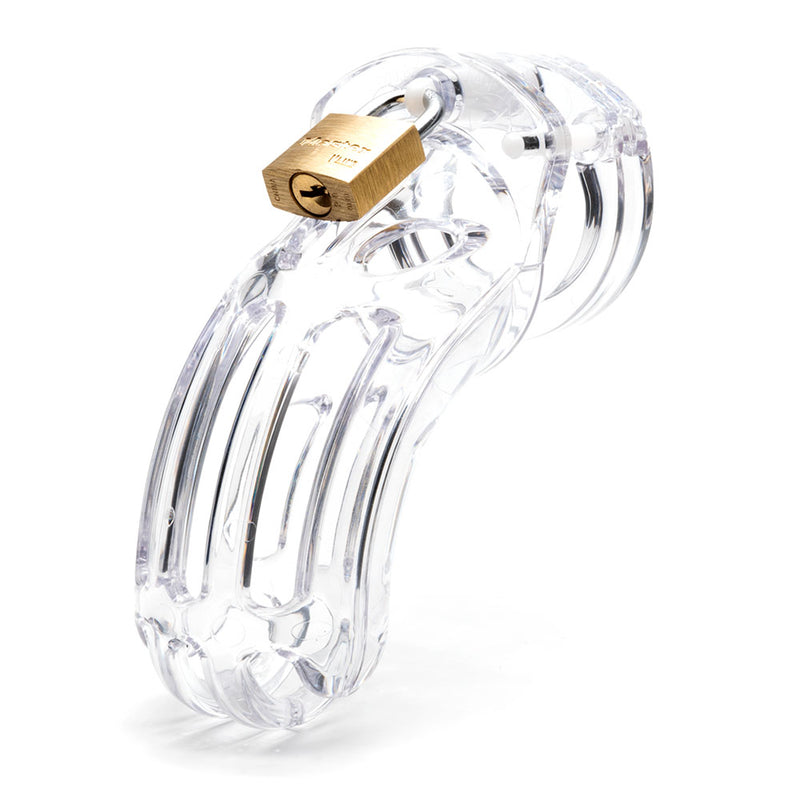 The Curve Chastity Cock Cage Kit - Clear