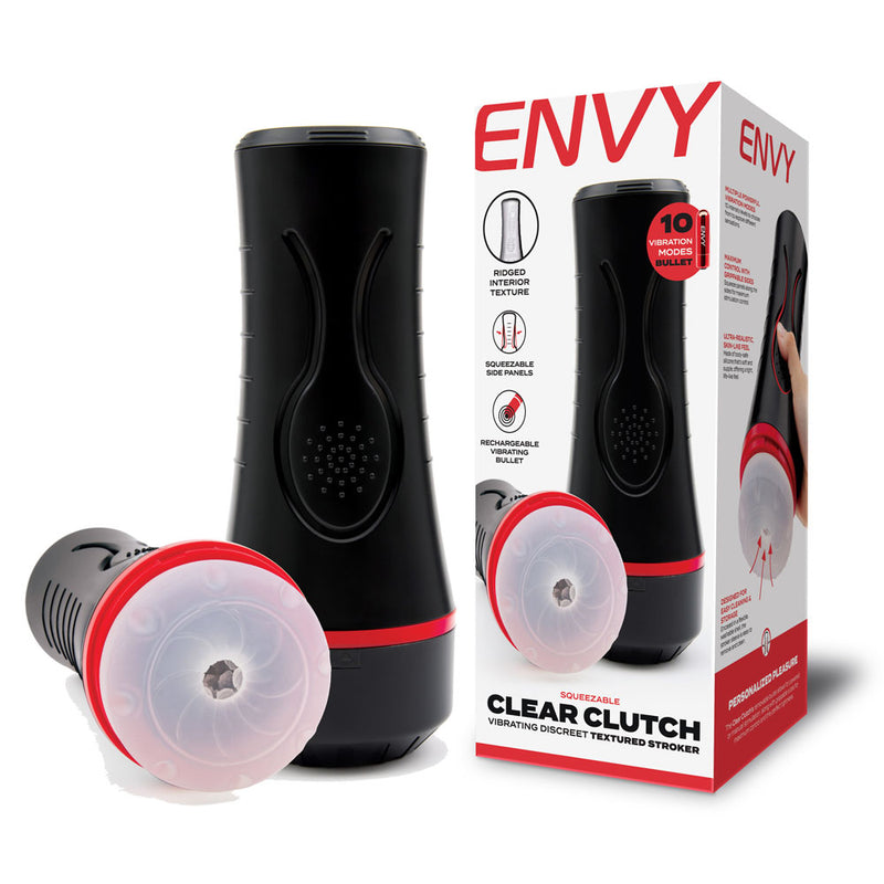 ENVY Squeezable Clear Clutch Stroker