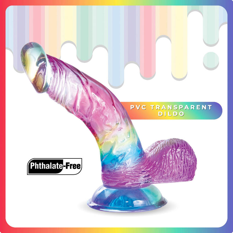 Jellido 14cm Curved Dildo - Clear Coloured 14 cm Dildo