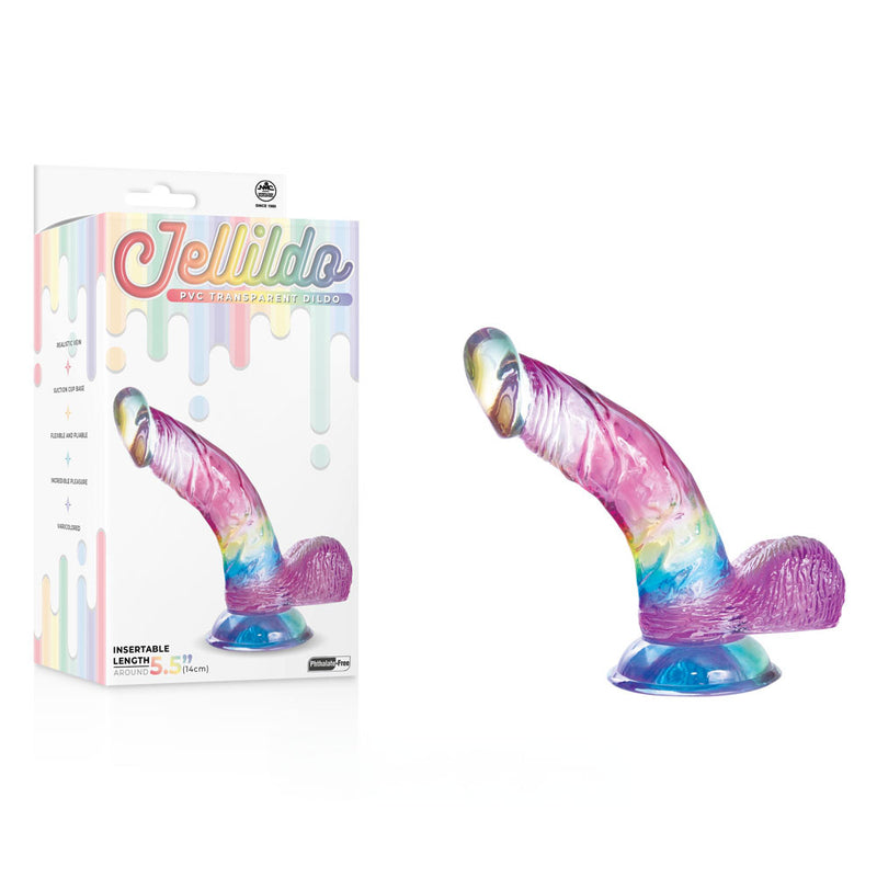 Jellido 14cm Curved Dildo - Clear Coloured 14 cm Dildo