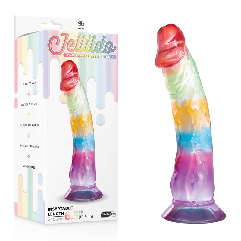 Jellido 16.5cm Dildo - Clear Coloured 16.5 cm Dildo