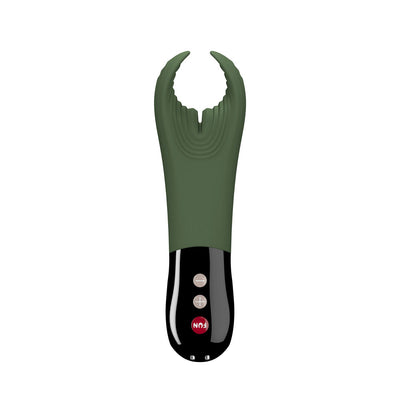 Fun Factory MANTA moss green-black - Moss Green 18 cm USB Rechargeable Mens & Couples Vibrator