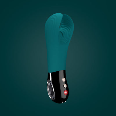 Fun Factory MANTA deep sea blue-black - Deep Sea Blue 18 cm USB Rechargeable Mens & Couples Vibrator