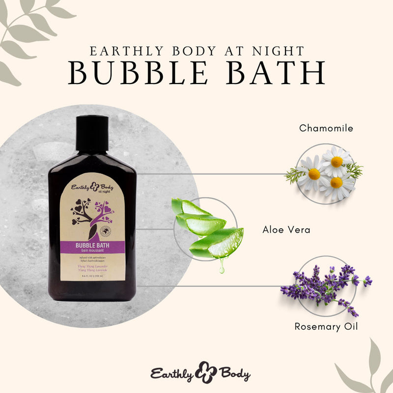 EB Hemp Seed Bubble Bath YLANG YLANG LAVENDER - 250 ml - Ylang Ylang Lavender Scented Bubble Bath  - 250 ml Bottle