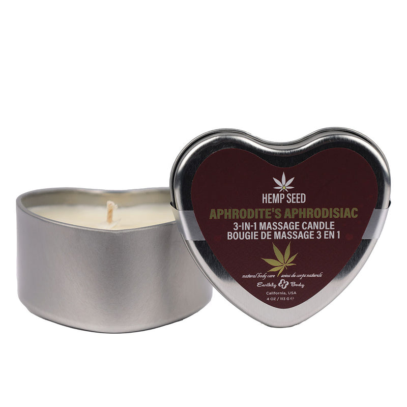 EB Hemp Seed 3 in 1 Massage Heart Candle - Eros Embrace