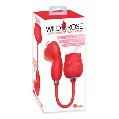 Wild Rose Come Hither & Suction Vibrator