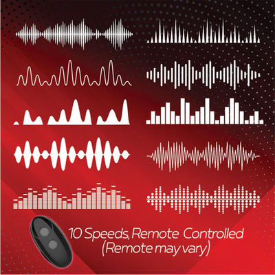 Red Dot Rings - V1 - Black USB Rechargeable Vibrating Cock Ring with Remote