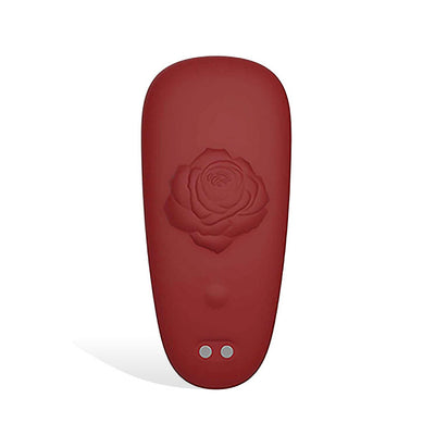 Adam & Eve RAVISHING ROSE Panty Vibe - Red USB Rechargeable Panty Vibrator with Remote Control