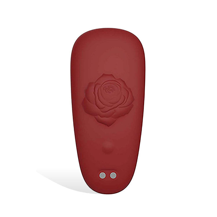 Adam & Eve RAVISHING ROSE Panty Vibe - Red USB Rechargeable Panty Vibrator with Remote Control