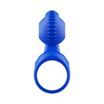 Adam & Eve ROCKIN & ROLLIN SNAIL - Blue USB Rechargeable Vibrating Couples Cage