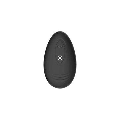 Adam & Eve OMEGA Vibrating Plug - Black 10 cm USB Rechargeable Vibrating Butt Plug with Remote