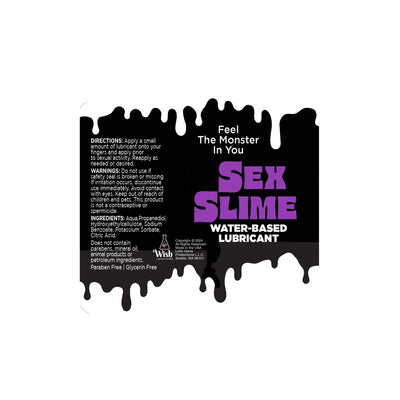 Sex Slime - Purple - Purple Water Based Lubricant - 120 ml Bottle