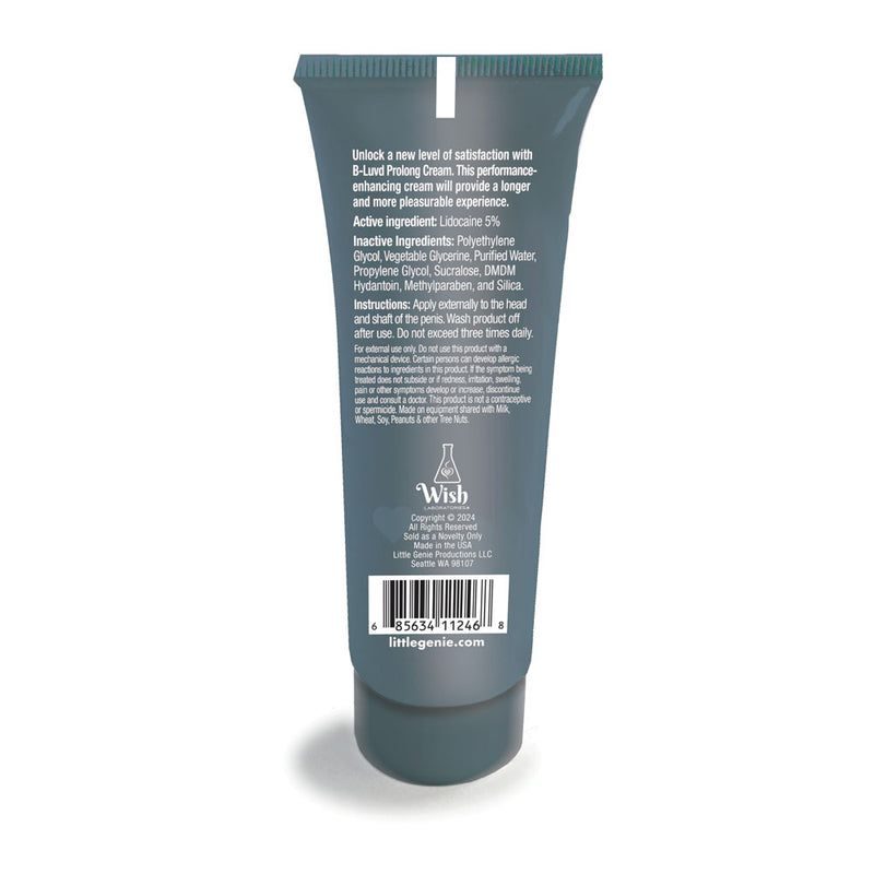 B-LUVD Erection Prolong Cream - Male Desensitising Cream - 59 ml Tube