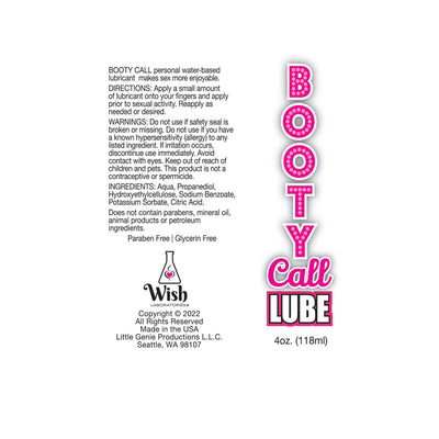 Booty Call Lube