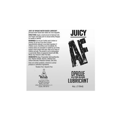 Juciy AF - Waterbased Opaque Lube - 118 ml