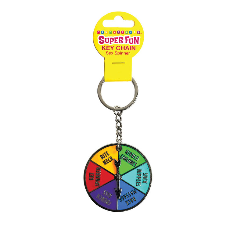 Super Fun Key Chain - Sex Spinner - Naughty Spinner Novelty Keychain