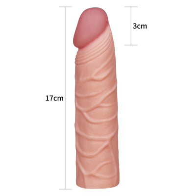 Pleasure X-Tender 1'' Sleeve - Flesh 2.5 cm (1'') Penis Extension Sleeve