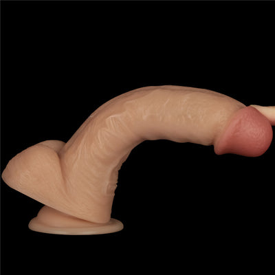 8 Inch Power Basics - Flesh 20 cm USB Rechargeable Vibrating Dong