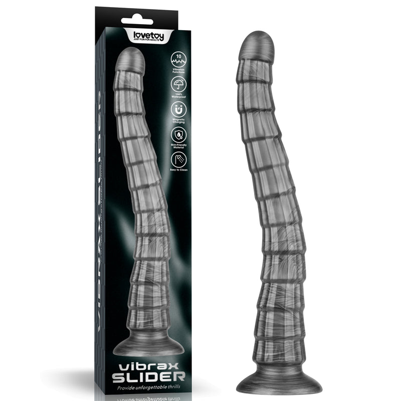 King Sized Vibrating Vibrax Slider - Grey 36.8 cm (14.5&