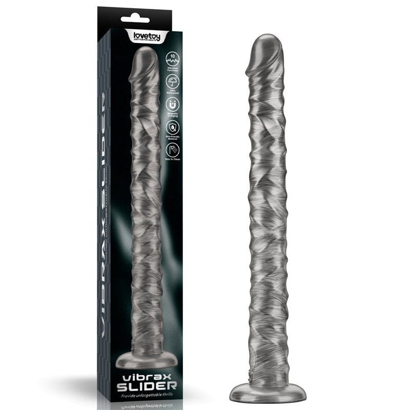 King Sized Vibrating Vibrax Slider - Grey 40.8 cm (16&
