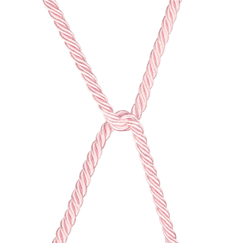 Rebellion Reign Silky Bondage Rope - Pink - Pink Bondage Rope - 10 metre length