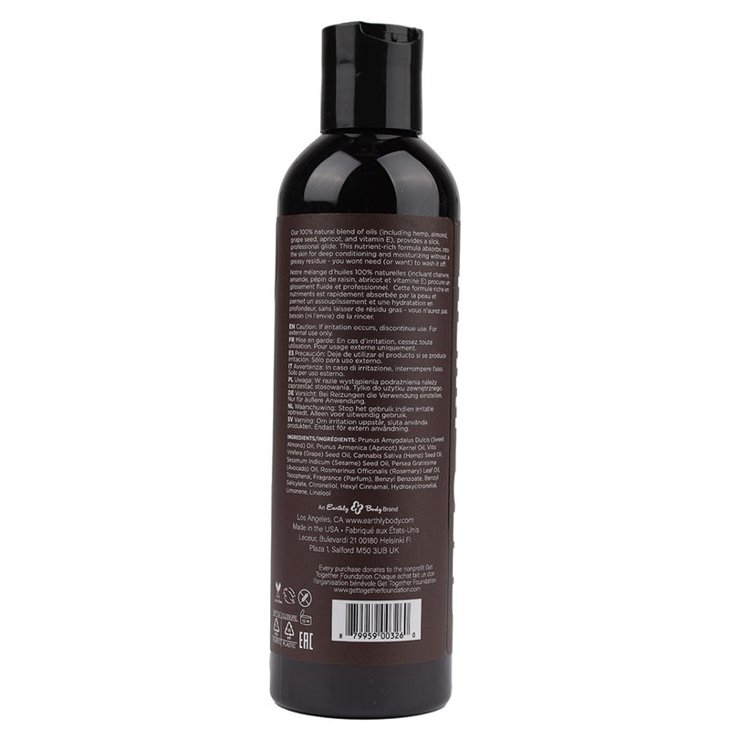 Hemp Seed Massage & Body Oil - Guavalava (Guava & Blackberry) Scented - 237 ml Bottle