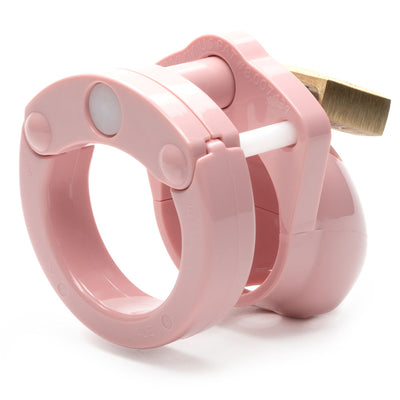 Mini-Me Black Chastity Cock Cage Kit - Pink