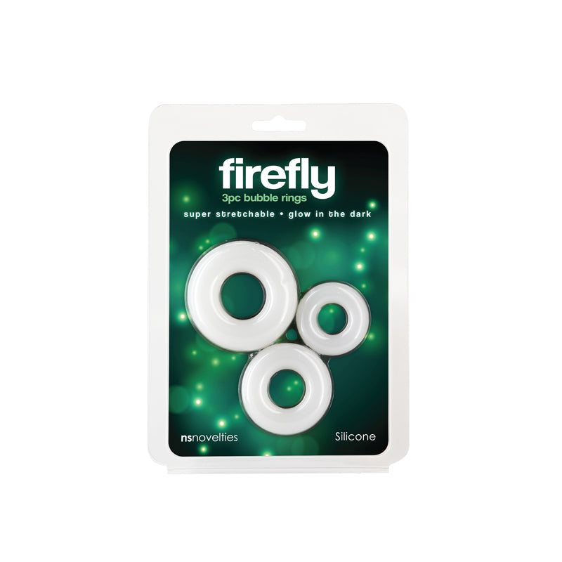 Firefly - 3pc Bubble Rings - White