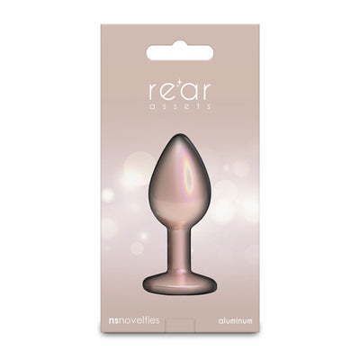 Rear Assets Iridescent - Small - Champagne - Iridescent Champagne 7.1 cm Small Butt Plug