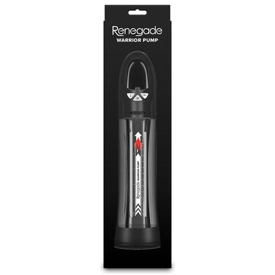 Renegade Warrior Pump - Black - Black/Clear Waterproof Automatic Penis Pump