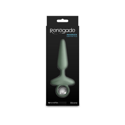 Renegade Maverick - Sage - Green 15 cm USB Rechargeable Vibrating Butt Plug