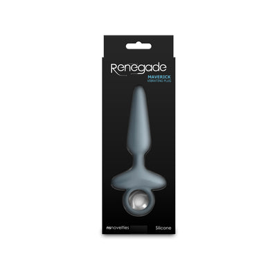 Renegade Maverick - Grey - Grey 15 cm USB Rechargeable Vibrating Butt Plug