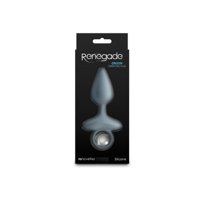 Renegade Orion - Grey - Grey 13 cm USB Rechargeable Vibrating Butt Plug