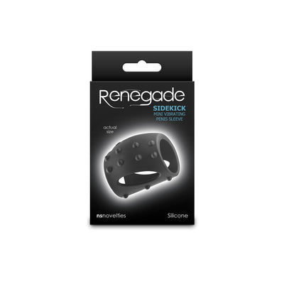 Renegade Sidekick - Black - Black USB Rechargeable Vibrating Penis Cage