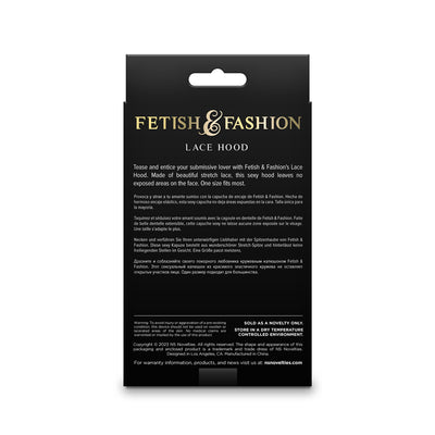 Fetish & Fashion - Lace Hood - Black
