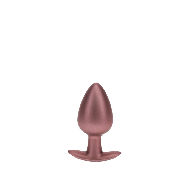 OUCH! Anal Plug - Large - Rose Gold - Rose Gold 8.9 cm Large Butt Plug